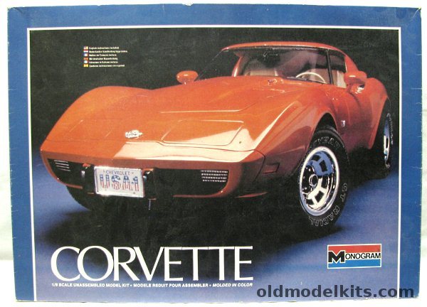 Monogram 1/8 1978 Chevrolet Corvette - With Indianapolis Pace Car Option, 2603 plastic model kit